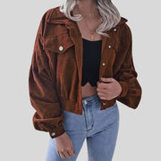 Veste-Femme-Velour-Cotelé