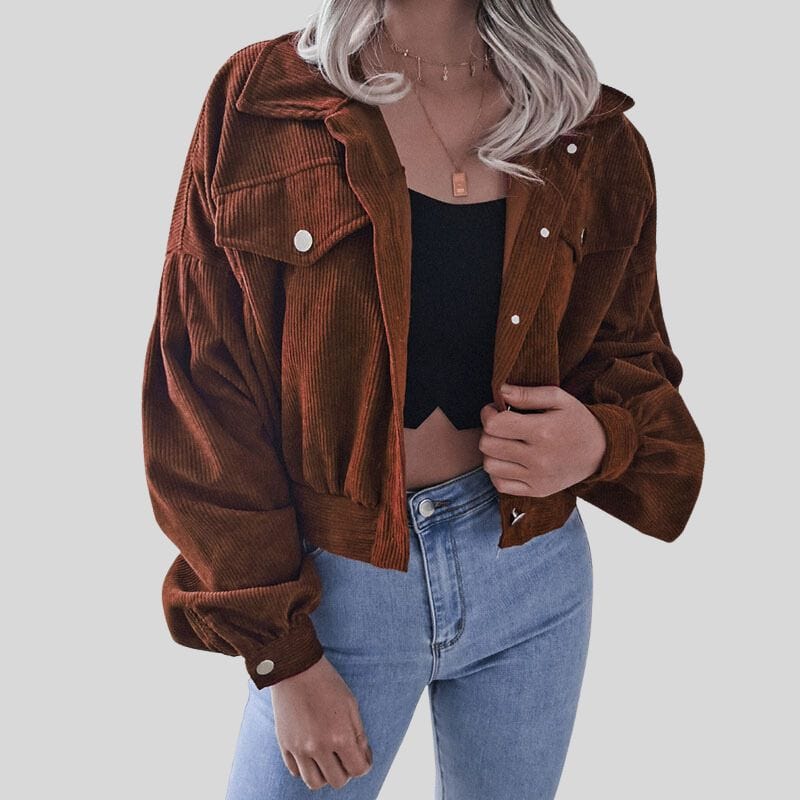 Veste-Femme-Velour-Cotelé