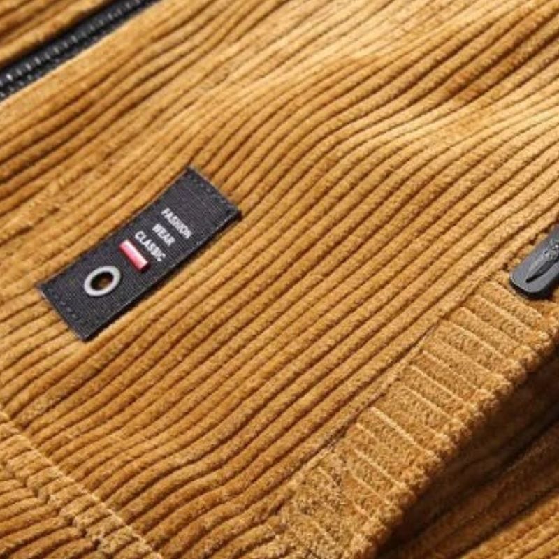 Veste-Homme-Velours-Marron