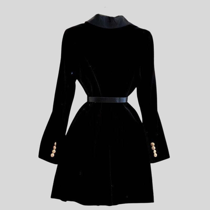 Veste-Velour-Femme-Noir