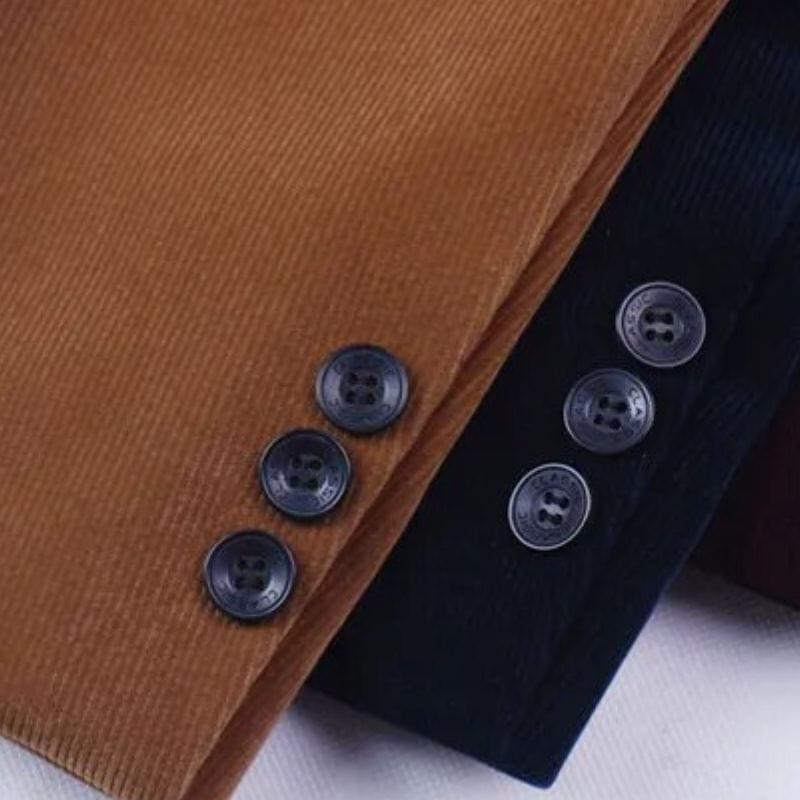 Veste-Velour-Marron-Homme