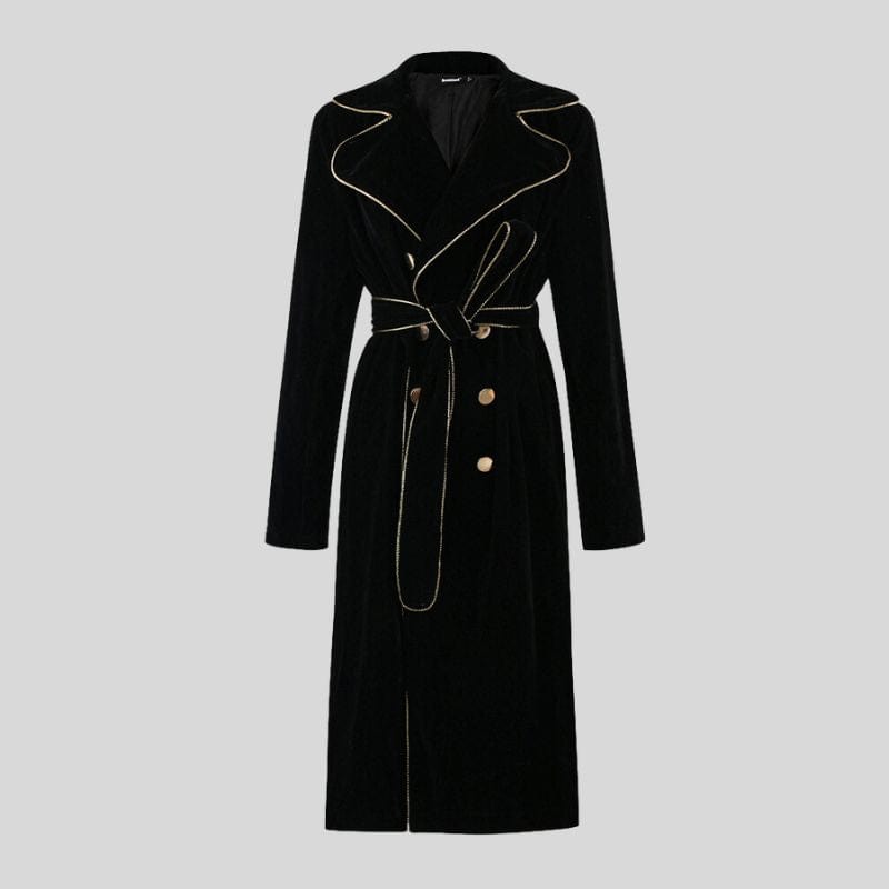 Veste-Velour-Noir-Femme