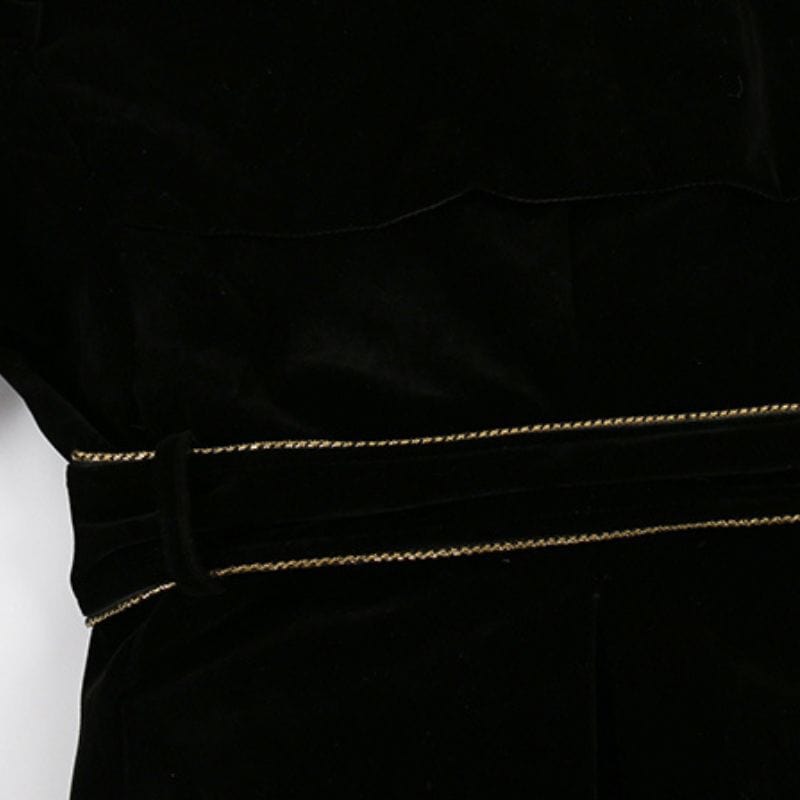 Veste-Velour-Noir-Femme