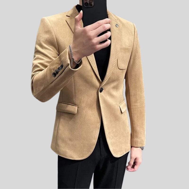 Veste-Velours-Camel-Homme