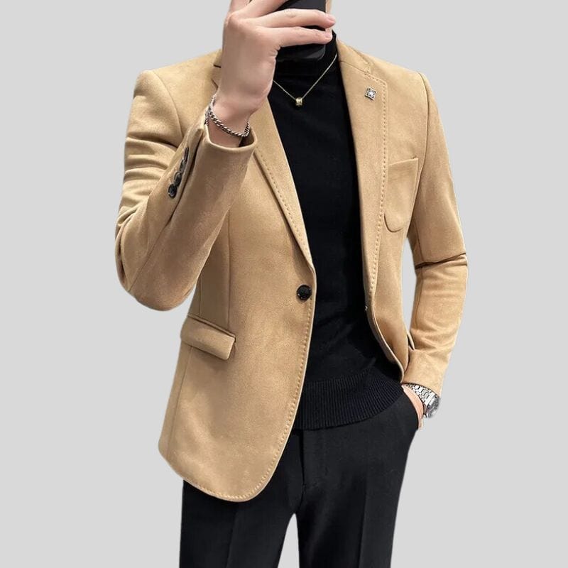 Veste-Velours-Camel-Homme