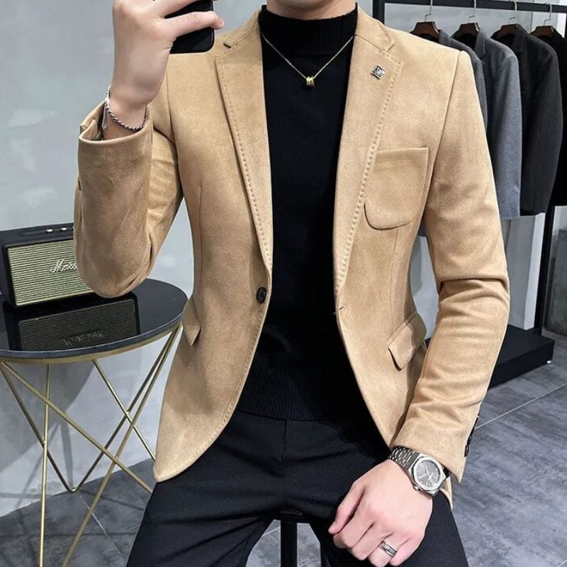 Veste-Velours-Camel-Homme