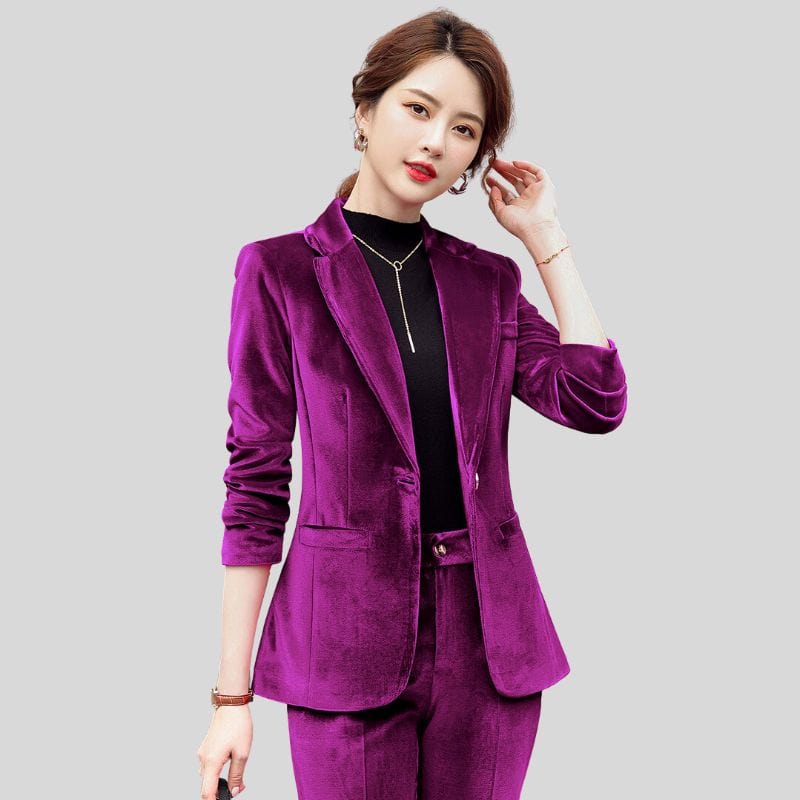 Veste-Velours-Cintrée-Femme