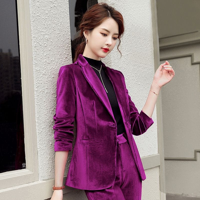 Veste-Velours-Cintrée-Femme