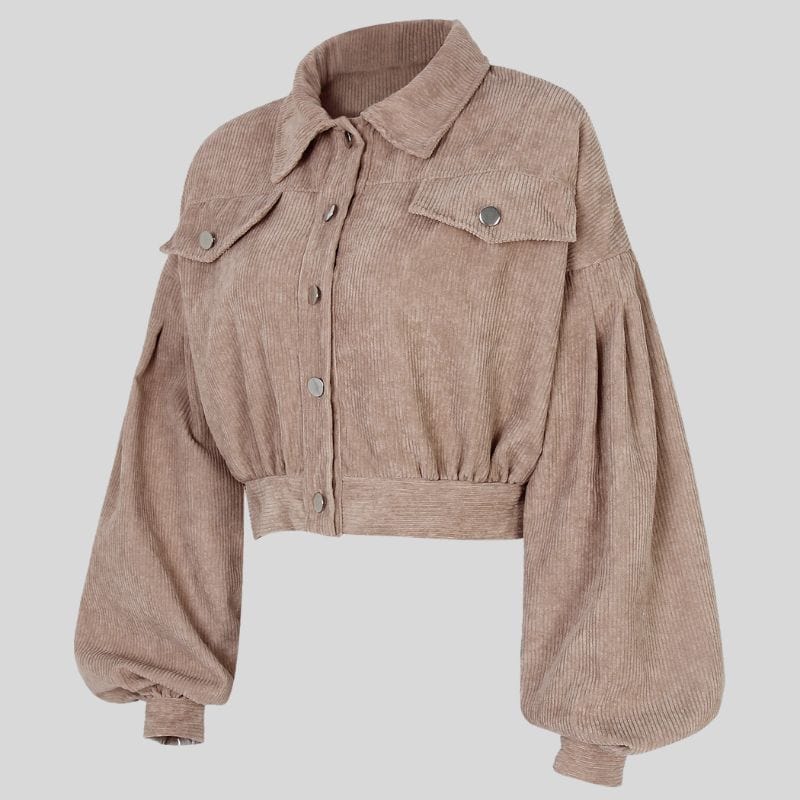 Veste-Velours-Cotelé-Beige-Femme