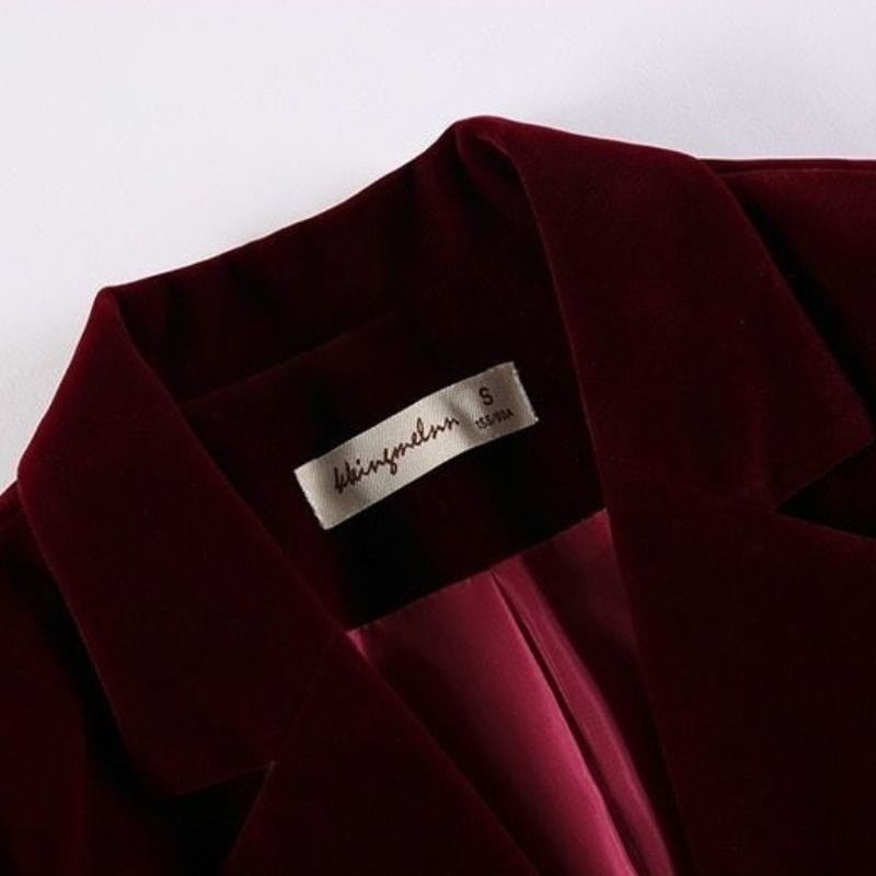 Veste-Velours-Femme-Bordeaux