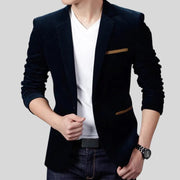 Veste-Velours-Homme-Bleu-Marine