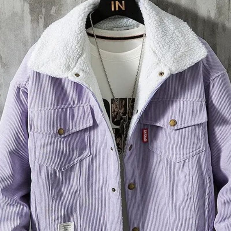 Veste-Velours-Violet-Homme