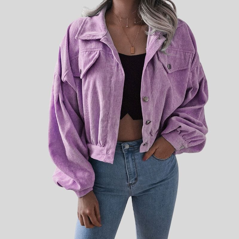 Veste-Velours-Violette-Femme