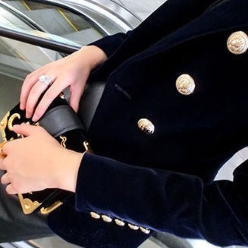 Veste-en-Velours-Bleu-Marine-Femme