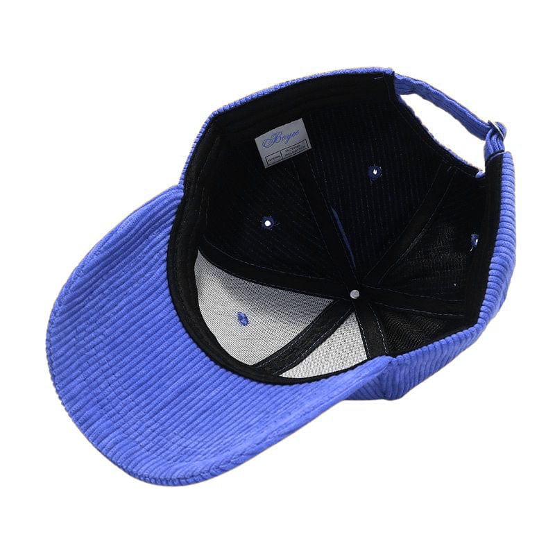 Casquette-Velours-Bleu