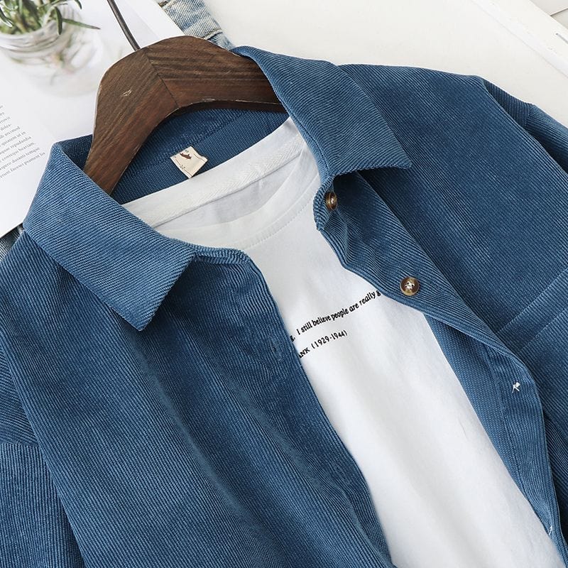 Chemise-Velours-Cotelé