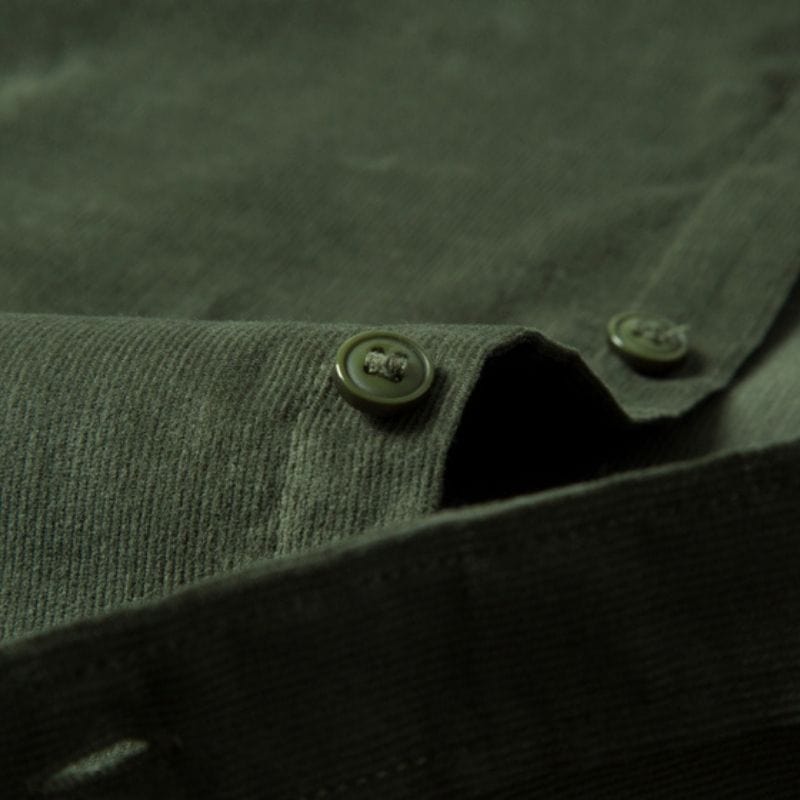 Chemise-Velours-Vert-Homme