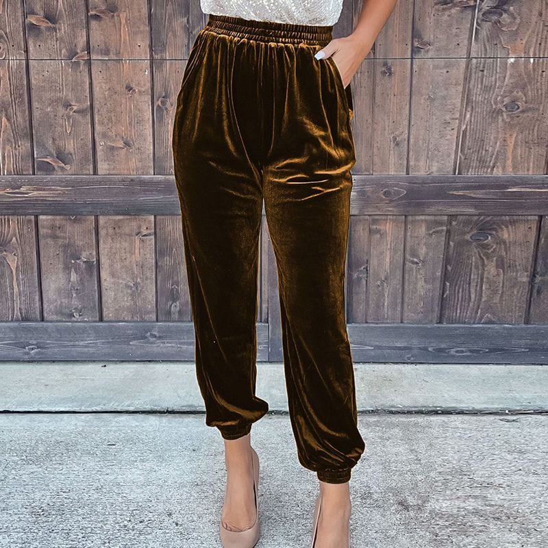 Pantalon velours hotsell marron femme