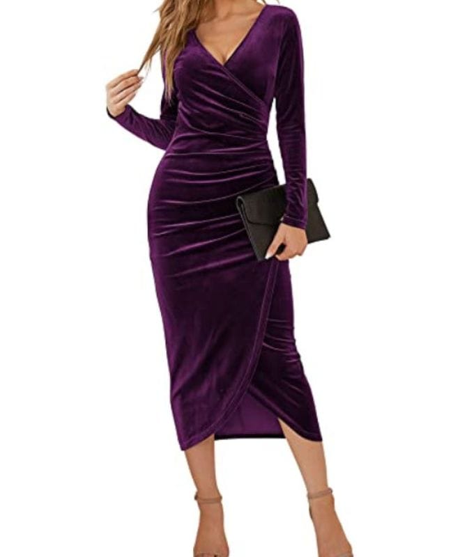 Robe-Velours-Violette