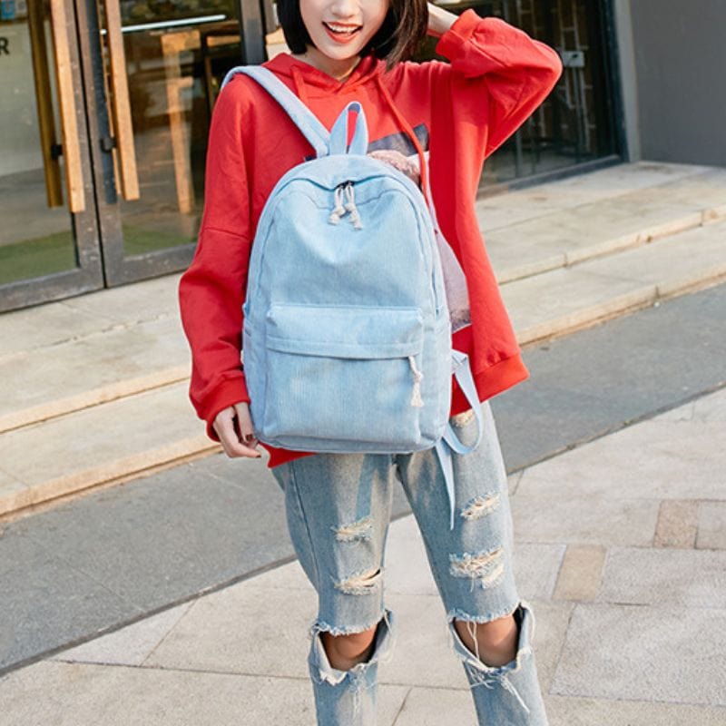 Sac-a-Dos-Velours-Cotelé