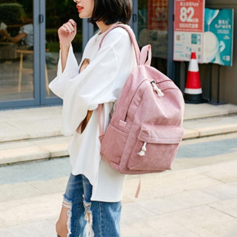 Sac-à-Dos-Velours-Femme