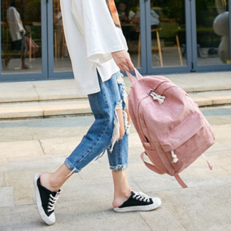 Sac-à-Dos-Velours-Femme